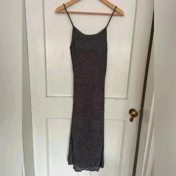 Aritzia Grey Daiquiri Crochet  Dress Size Small - Picture 8 of 10